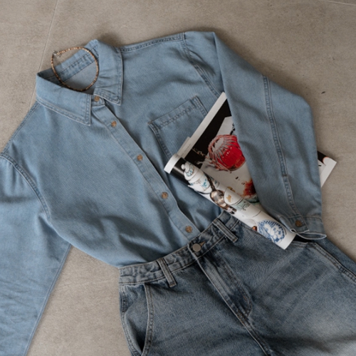 K Basic Denim Shirt