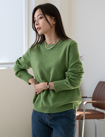 Soft Mood Wool Round Knitwear Korea