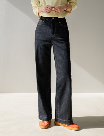Ever Blue Raw Denim Pants Korea
