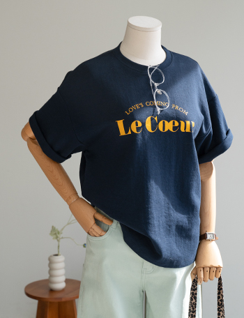 Coeur Printed Short-sleeve T-shirt Korea