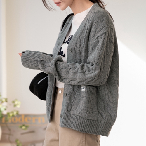 Pocket Patch Twiddle Cardigan