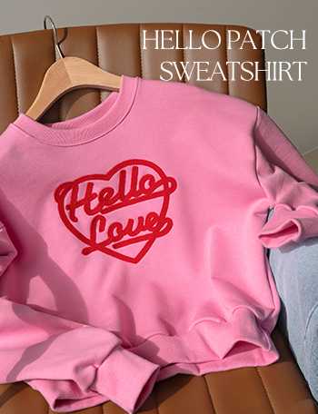 Hello Patch Sweatshirt Korea