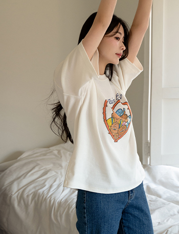 Bears Printing Box T-shirt Korea