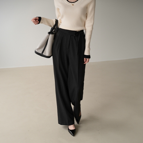 Farb Strap Wide Slacks