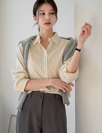Pony Stripe Shirt Korea