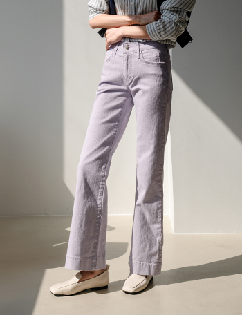 Joy Wide Semi Boot cut Pants Korea