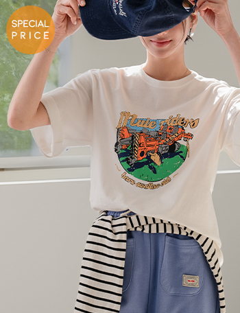 [Special Sale] Rider Printed Short-sleeve T-shirt Korea