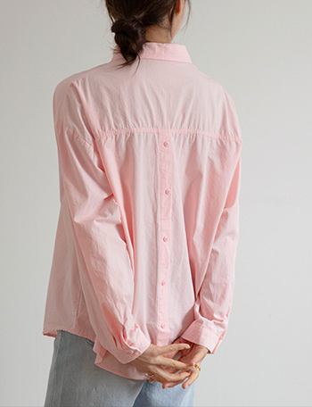 Back button point shirt Korea