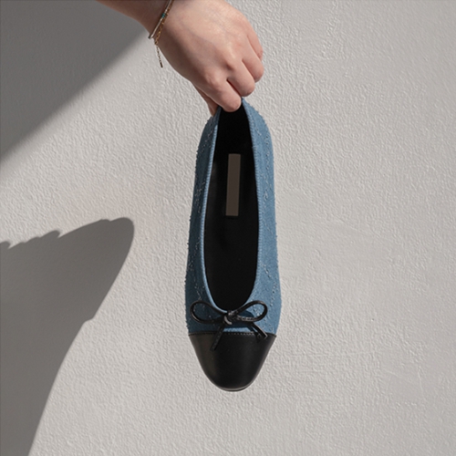 Spring 2 type Denim Flat