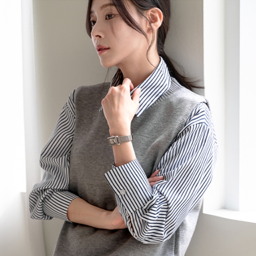 Shirt Knitwear Set