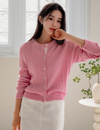 Flower lace Twiddle Cardigan Korea