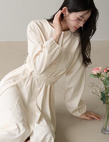 Strap Set Long Dress Korea