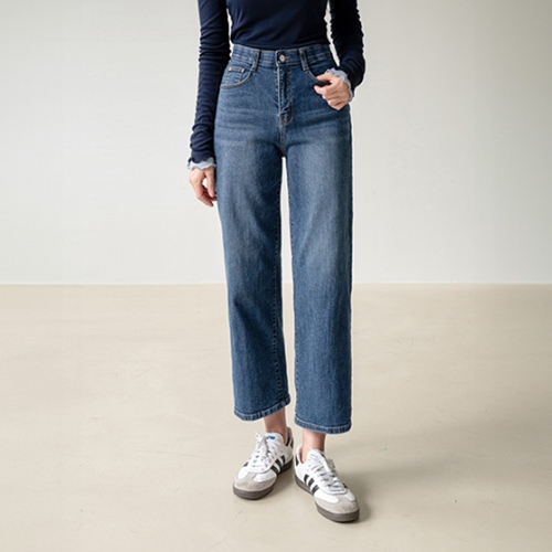 10length Wide Denim Pants