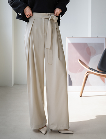 Turning Double Pleated Slacks(Spring) Korea