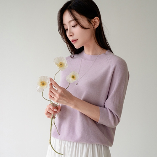 [valyou] Basic 3/4 sleeve Reglan Knitwear