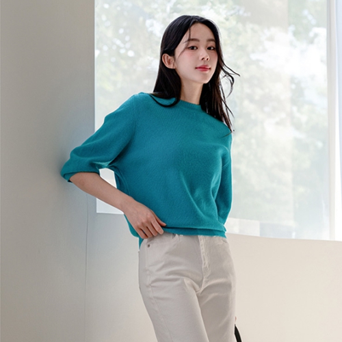 Ellie Round 3/4 sleeve Knitwear