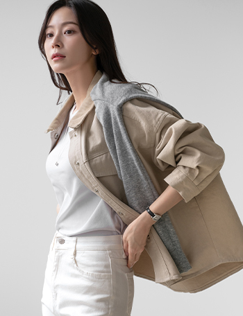 Rudy Corduroy Collar Color Matching Jacket Korea