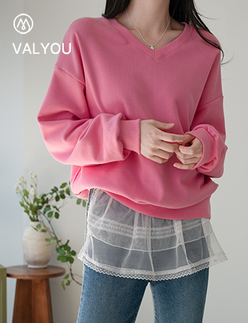 [valyou] Stay V Patch sweatshirt Korea