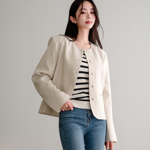 Blyn Button Linen Jacket