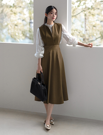 Jed Bustier Sleeveless shirts Dress Korea