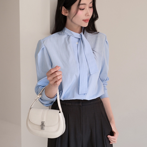 Mare Stripe Tie Blouse