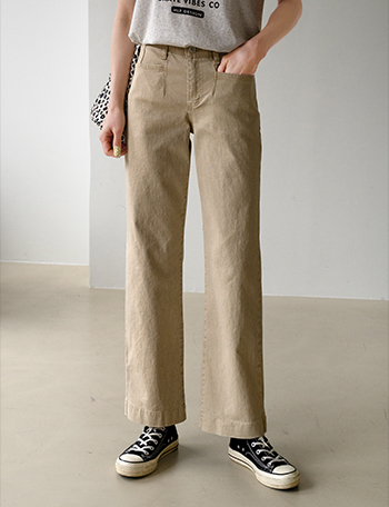 Caccion Secret Banding Straight Pants Korea