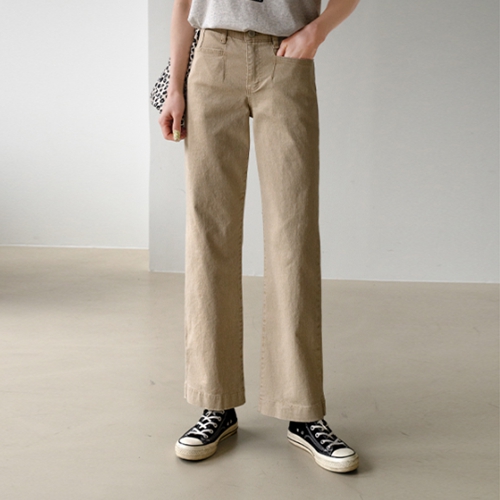 Caccion Secret Banding Straight Pants