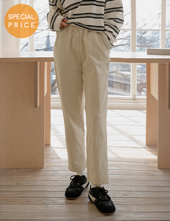 [Special Sale] Seasoning Baggy Cotton Pants Korea