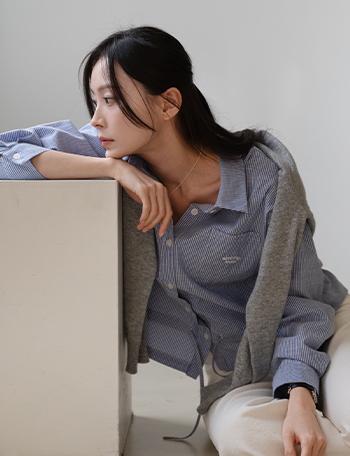 Renee String ST Embroidered Shirt Korea