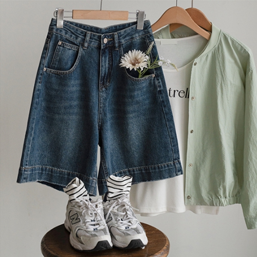 Kyurot Denim Half Pants