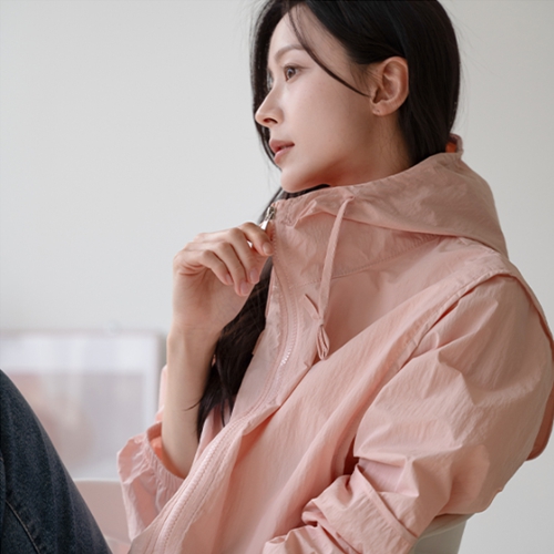 Halfer Hood Windbreak Jumper