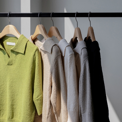 May Open Collar Knitwear