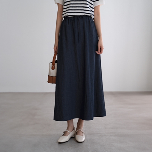 Dear Banding String Long Skirt