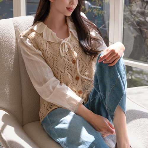 Button Knitwear Vest