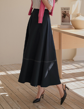 Stitch A Line Skirt Korea
