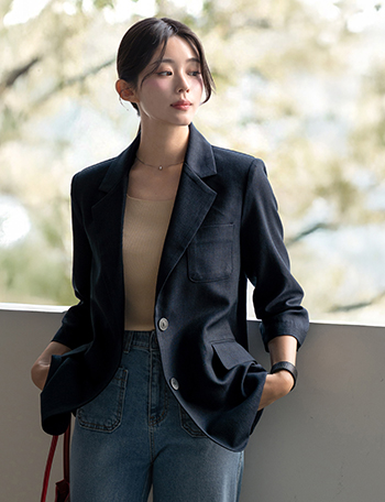 Renee 3/4 sleeve Linen Jacket Korea