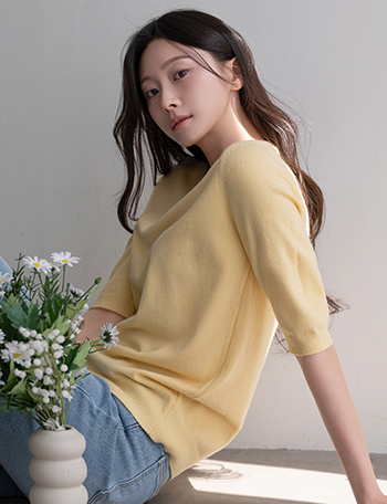 Moment Short-sleeve Knitwear Korea