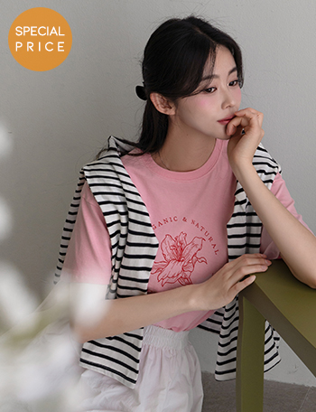 [Special Sale] Bio Flower Short-sleeve T-shirt Korea