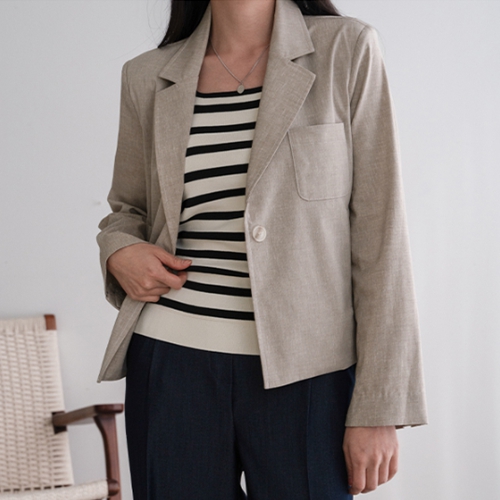 Or Stitch Linen Jacket