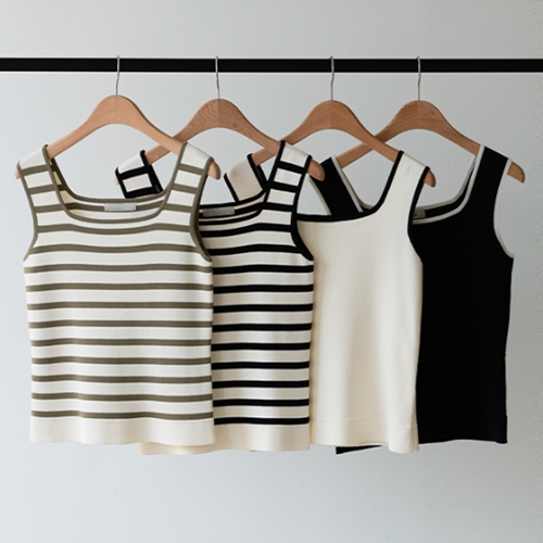 Danvi Square Sleeveless Shirts Knitwear