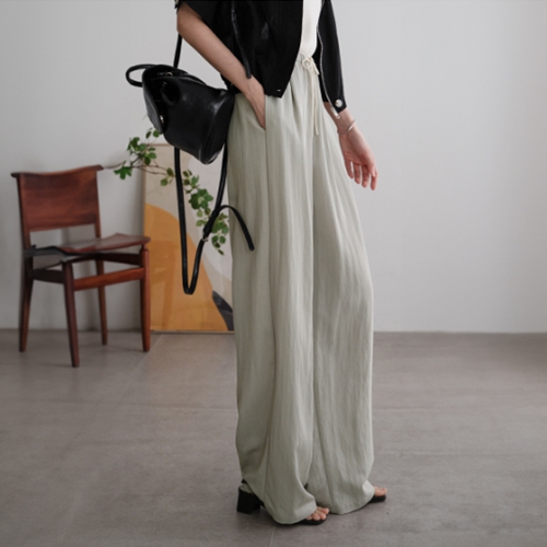 Dying Pintuck Wide Pants