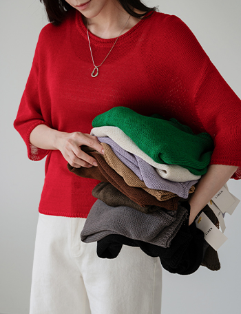 Jenny Linen Short-sleeve Knitwear Korea