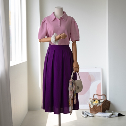 Rustling A Flare Skirt