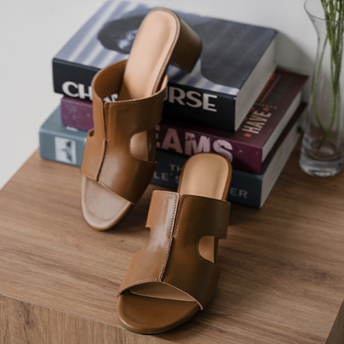 Rita Leather Mule Slippers