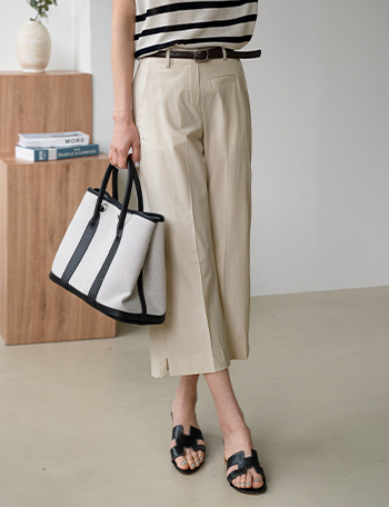 Delone 8quarter length Rustling Banding Pants Korea