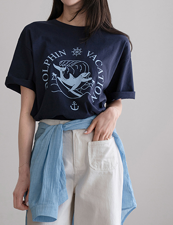 Thirty Pin Printed Short-sleeve T-shirt Korea
