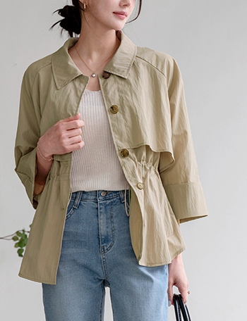 Callie Rustling String Jumper Jacket Korea