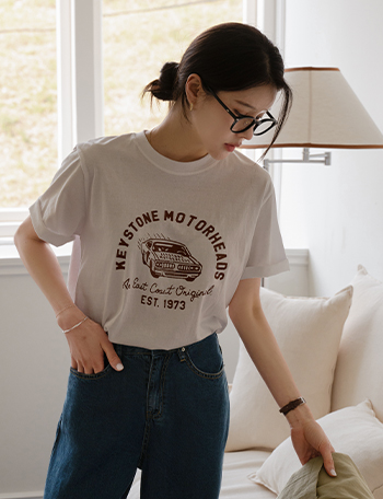 Car Printing Short-sleeve T-shirt Korea