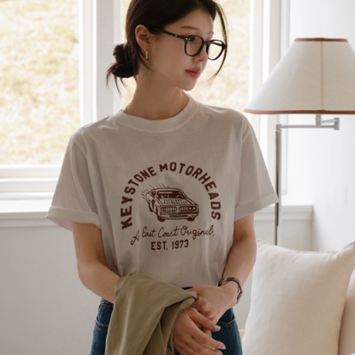 Car Printing Short-sleeve T-shirt