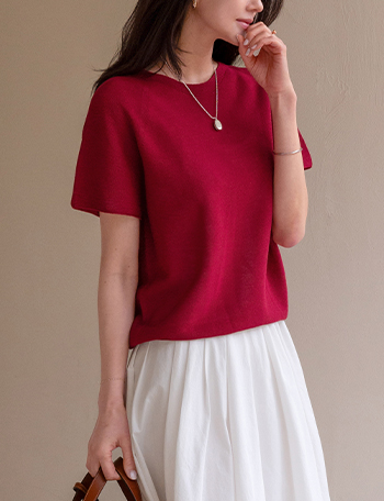 Holga Linen Round Cap Knitwear Korea